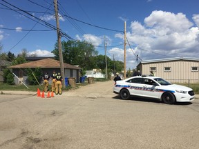 Members of the Regina police special weapons and tactics team, crisis negotiators and canine units have been deployed to a street robbery in the 700 block of Rae Street.