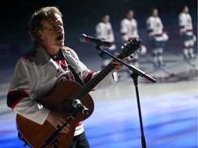 Jack Semple sang the Canadian and American national anthems at the Brandt Centre before Friday's opener of the WHL championship series.