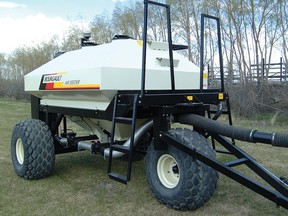 The Bourgault Model 138 air seeder was the first air seeder designed and manufactured by Bourgault Industries, from 1981 to 1985. (Photos: Bourgault Industries)