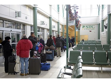 The Saskatchewan Transportation Company (STC) bus depot in December 2012.