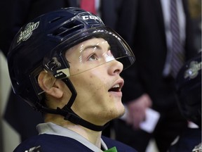 Tyler Adams is playing for the Seattle Thunderbirds against the hometown Regina Pats in the WHL's championship series.