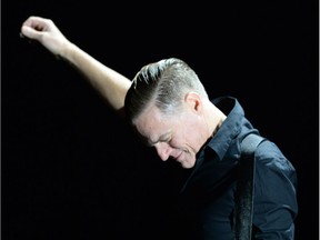 Bryan Adams, shown during a 2014 concert in Regina, is liberally quoted in Rob Vanstone's latest column about the Saskatchewan Roughriders.