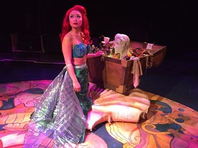 Stephanie Sy stars as Ariel in Globe Theatre's production of The Little Mermaid.