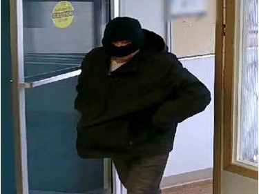 A photo of a suspect at a bank robbery in Central Butte on June 13.