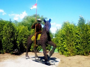 A floral monument, currently on display in Gatineau, Que., will be making its way to Regina as a permanent installment in recognition of Canada's 150th birthday. Submitted photo.