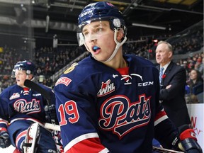 Regina Pats centre Jake Leschyshyn is back from his first training camp with the NHL's Las Vegas Golden Knights.