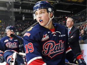 Regina Pats centre Jake Leschyshyn is awaiting this week's NHL draft.