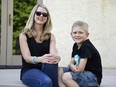 Becki Zerr, who is legally blind, and her seven-year-old son Bennett.