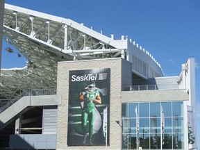 A view of the north side of the new Mosaic Stadium.