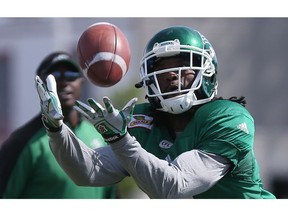 Ed Gainey, shown in this photo from earlier at the Riders' training camp. earned Murray's Monster on Thursday.