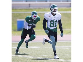 Bakari Grant (81) was Murray's Monster after a big day with the Riders on Thursday.