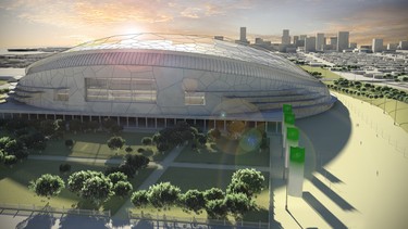 An artist's rendering of the proposed new football stadium for Regina.
25 Oct. 2012