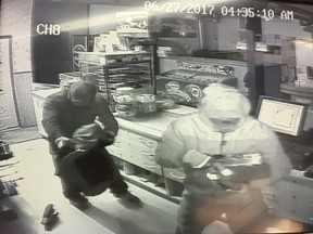 CCTV images from a robbery on Highway 6