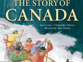 Cover illustration by Alan Daniel for The Story of Canada, by Janet Lunn and Christopher Moore, published by Scholastic Canada.