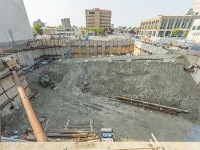 Views of the Capital Pointe construction site.