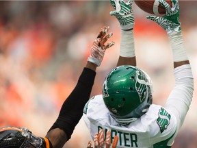 Duron Carter, right, has been a nice fit with the Saskatchewan Roughriders.