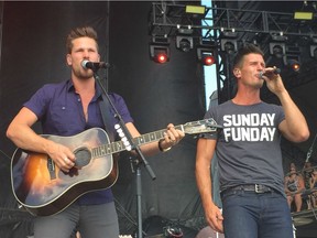 High Valley's Curtis Rempel (left) and Brad Rempel played Country Thunder Saskatchewan on Sunday.