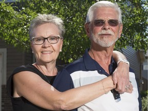 Linda and Butch Stokes near their home. The couple credits the Pasqua Hospital's Medical Surveillance Unit (MSU) for saving Butch's life.