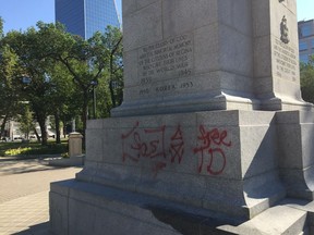 Regina Cenotaph vandalism