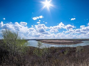 A view of the South Saskatchewan River from Batoc, Sask.is shown in a handout photo. Standing on the banks of the South Saskatchewan River, near the Whitecap Dakota First Nation, presents a view of an endless river and a valley on either side. It's one of the spots on the Trans Canada Trail that trail development manager Kristen Gabora says can leave visitors in awe. THE CANADIAN PRESS/HO-Christopher Reiners MANDATORY CREDIT ORG XMIT: CPT789

HANDOUT PHOTO; ONE TIME USE ONLY; NO ARCHIVES; NotForResale MANDATORY CREDIT
Christopher Reiners,