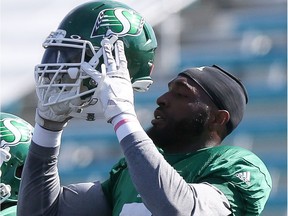 Saskatchewan Roughriders defensive end Willie Jefferson's thoughts are in Texas where his family is dealing with the flooding in the Houston and Beaumont areas.