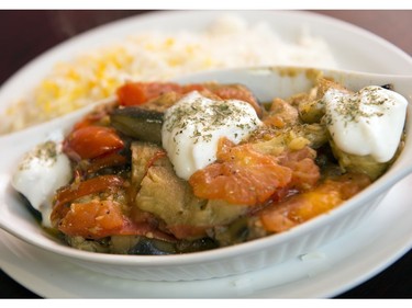 Borani Bodenjan is fried eggplant and tomatoes.