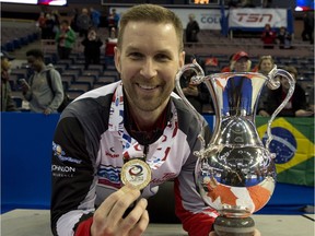 Brad Gushue collected a lot of hardware during the the 2017 curling season, including Brier and world championships.