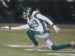 Celebrations like this curling move by receiver Duron Carter have been a sweeping success for the Riders.