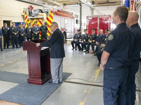 Public Safety and Emergency Preparedness Minister Ralph Goodale announces the second Sunday of every September to be officially called  Firefighters' National Memorial Day.  The announcement was made at Fire Station #5 in Regina.