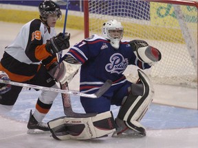 Former Regina Pats goaltender Tommy Tartaglione, shown in this file photo from the 2006-07 season, has joined the club as a California-based scout.