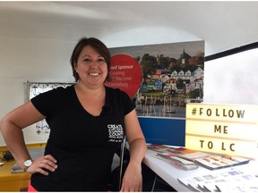 Tina Hennigar is touring across Canada in efforts to recruit new residents to Lunenburg County, N.S. She stopped in Regina on Wednesday.