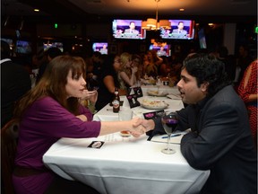 Atmosphere inside at Fox's "Take Me Out" Speed Dating Event at South Restaurant & Bar on June 5, 2012 in Los Angeles, California.