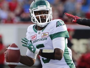 The Saskatchewan Roughriders will make a game-time decision on whether quarterback Kevin Glenn will play Friday against the host Hamilton Tiger-Cats.