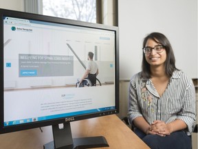 Swati Mehta, a post-doctoral research fellow in the psychology department at the University of Regina working with the university's online therapy unit to help people with spinal cord injuries get access to mental health services.