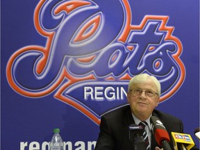 Russ Parker is shown in 2014, when his 19-year tenure as the Regina Pats' owner came to a close.