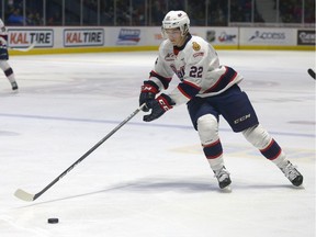 Duncan Pierce, shown in this file photo, scored for the Regina Pats on Saturday in their 5-1 WHL pre-season victory over the host Prince Albert Raiders.
