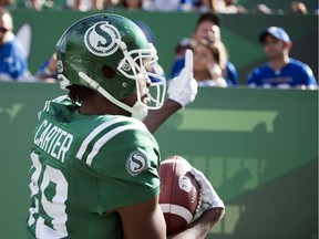 Outspoken receiver Duron Carter has been an important contributor to the Saskatchewan Roughriders' resurgence.