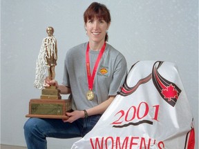 Christine Stapleton, who led the University of Regina Cougars women's basketball team to a national title in 2001.