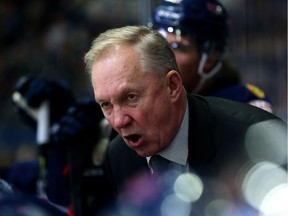 Regina Pats head coach John Paddock is shown during Wednesday's home game against the Saskatoon Blades, who won 7-3. The Pats have responded to that game by winning twice in a row in overtime.