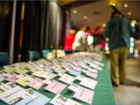 Name tags awaited some University of Regina alumni from the past five decades at The Owl's reunion party on Saturday.