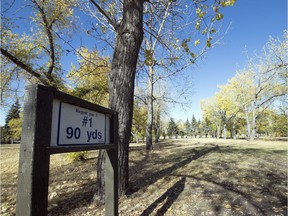 The first hole at the Regent par 3 golf course, which hasn't been maintained in the past two years.