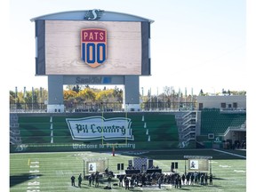 A press conference was held Friday at Mosaic Stadium to announce the Pats' Centennial Salute Homecoming Weekend in February, 2018. The event will feature an outdoor WHL game and an NHL alumni game.