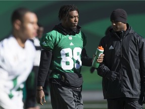 The Saskatchewan Roughriders' Duron Carter, 89, is expected to receive a second straight start at cornerback on Friday.