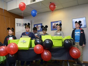 This photo, taken in March 2017 show children reacting to the news that they're going to Disney Land. The children are part of the The Regina Intersectoral Partnership's (TRiP) program called Dreams Take Flight.