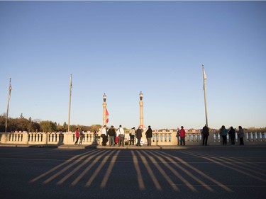 A missing persons candlelight vigil was held on the Albert Street Bridge in Regina.