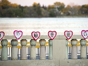 A missing persons candlelight vigil was held on the Albert Street Bridge in Regina.