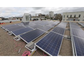 A solar power installation in Saskatoon. Coun. Mike O'Donnell wants to see the same technology come to City of Regina buildings.