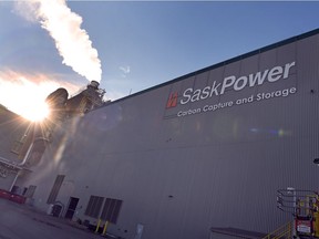 SaskPower's Boundary Dam carbon capture and storage plant just outside of Estevan on December 07, 2015.