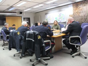 Det. Insp. Russ Friesen speaks with the Saskatoon Board of Police Commissioners about work the Saskatoon Police Service is doing to try and address the city's missing person problem on Nov. 16, 2017. With 2,764 missing person cases expected to be generated by the year-end, city police say calls for missing person are the second ranked call for service received by police.