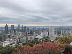 A view of Montreal, Que., from the top of Mount Royal on Oct. 7, 2010.